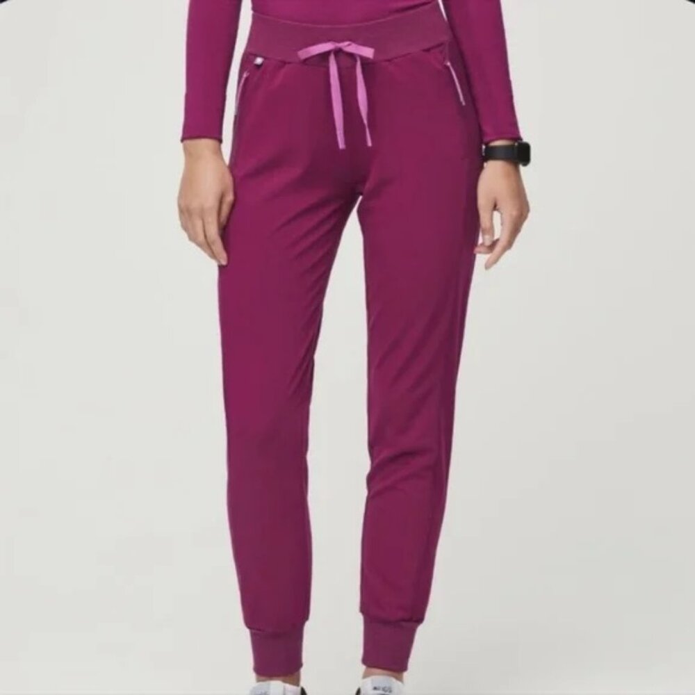 Figs Boston Slim TALL Jogger Scrub Pants in Dark Magenta XXS/T 2XS TALL PO#2094